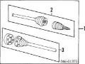 Junta homocinética interna dianteira Volkswagen Caddy 14