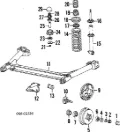 Kit de reparação de cubo traseiro Volkswagen Jetta 19E, 1G2, 165, 167