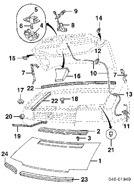 Bocal para o silenciador Volkswagen Golf VI