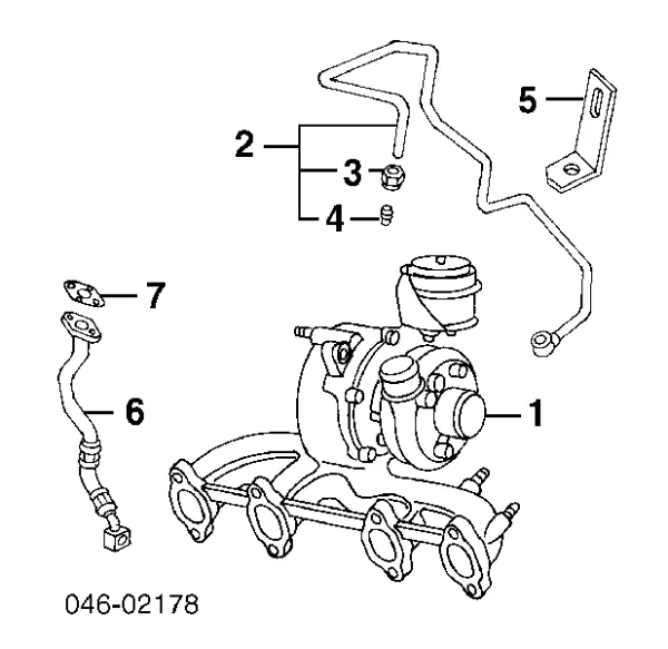 Vedante de mangueira de derivação de óleo de turbina 14145002 AND