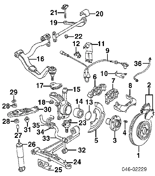 Amortecedor dianteiro Volkswagen Transporter 70B, 70C, 7DB, 7DK, 70J, 70K, 7DC, 7DJ
