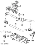 Silenciador, parte central Volkswagen Golf 1J1