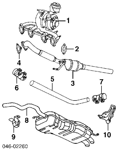 Vedante de tubo coletor de escape Seat Cordoba 6L2
