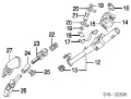 Veio da coluna de direção inferior Volkswagen Golf 1H1