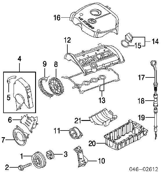 Panela de óleo de cárter do motor 10000058 Depo/Loro/Abakus