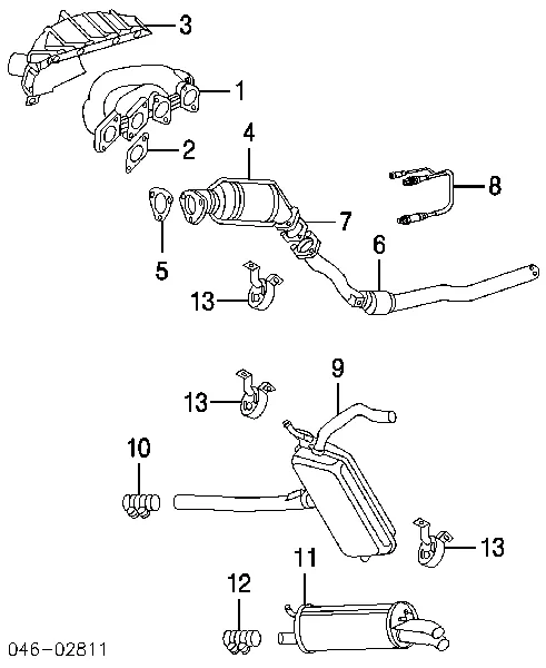 Coxim de fixação do silenciador Audi A6 4B2, 4B4