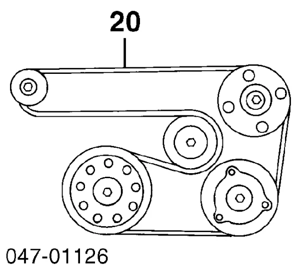 Correia dos conjuntos de transmissão Ford Mondeo 3 BWY