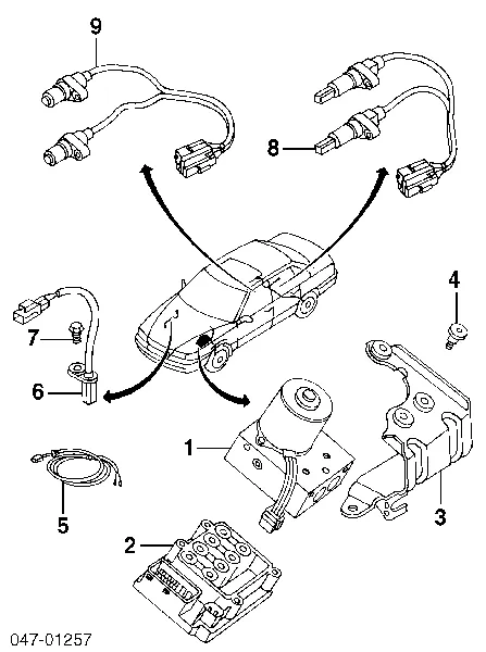 Unidade hidráulico de controlo ABS Volvo V70 I
