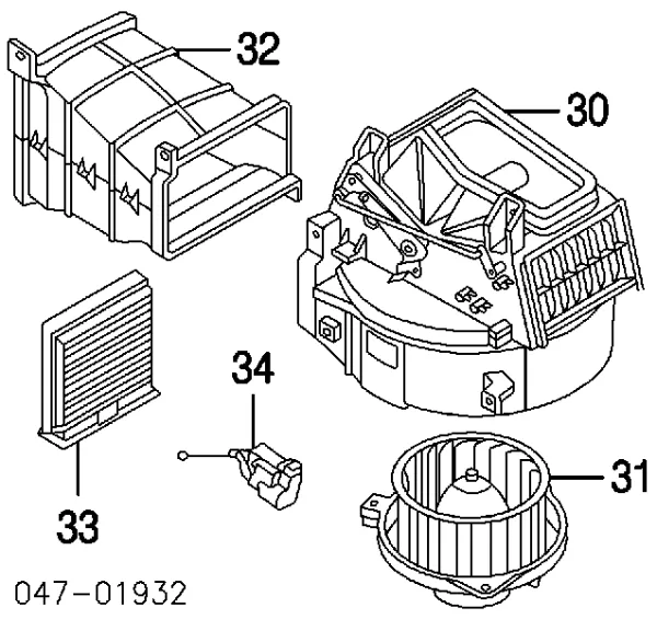 Radiador de aparelho de ar condicionado Volvo V40 VW