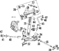 Bloco silencioso dianteiro do braço oscilante superior Isuzu Trooper UBS