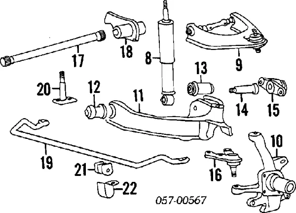 Bloco silencioso dianteiro do braço oscilante inferior MB109684 Mitsubishi
