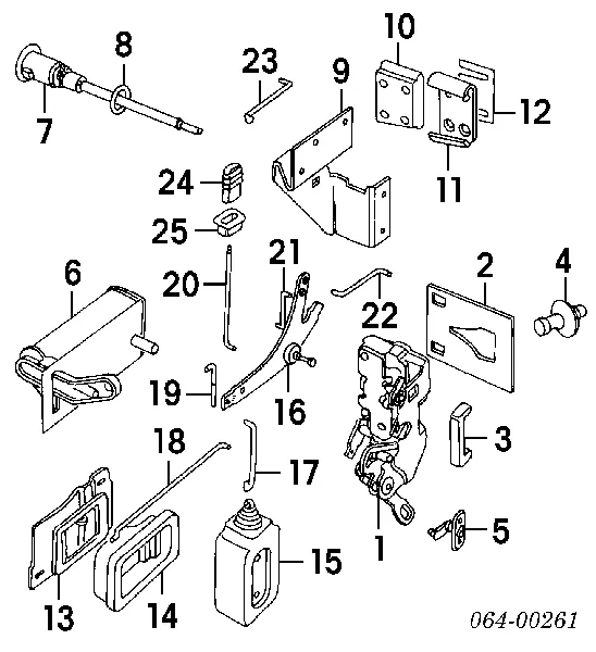 Fecho de tampa de porta-malas (de 3ª/5ª porta traseira) Land Rover Discovery I
