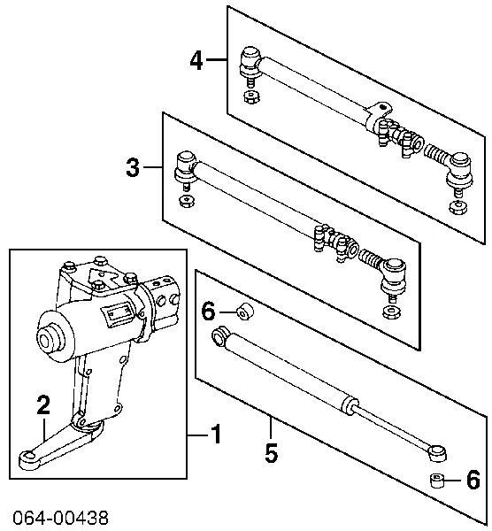 Mecanismo de direção (redutor) QAF000040 Land Rover