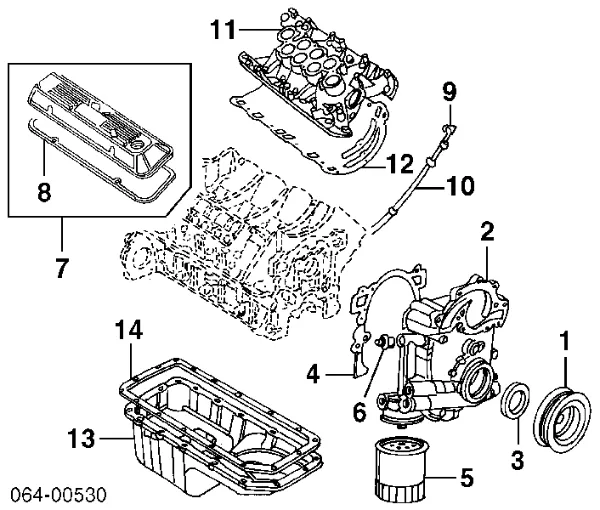 Vedante de tubo coletor de admissão ADJ136201 Blue Print