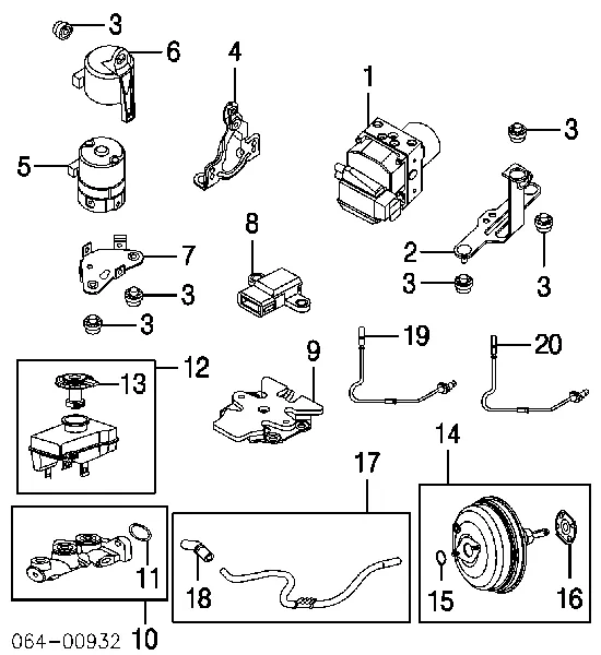 Sensor dianteiro de ABS 913771 IKA