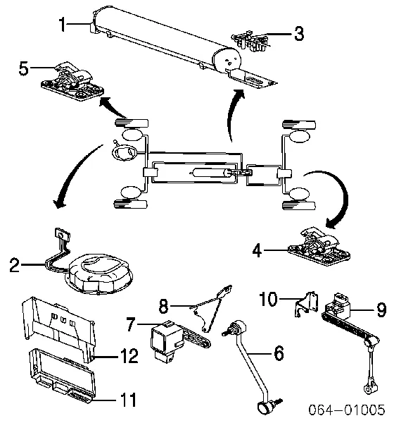 Unidade de controlo de suspensão pneumática RQT000013 Land Rover