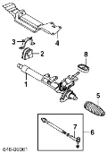 Cremalheira da direção Audi TT 8N3