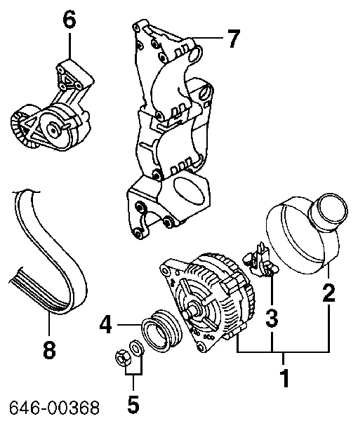 Gerador Audi A4 8D2