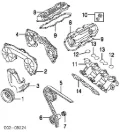 Correia do mecanismo de distribuição de gás Nissan Pathfinder R50