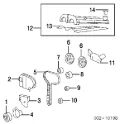 Rolo parasita da correia do mecanismo de distribuição de gás Ford Escape 