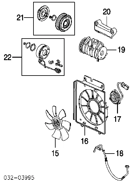 Compressor de aparelho de ar condicionado 38810PZDA00 Honda