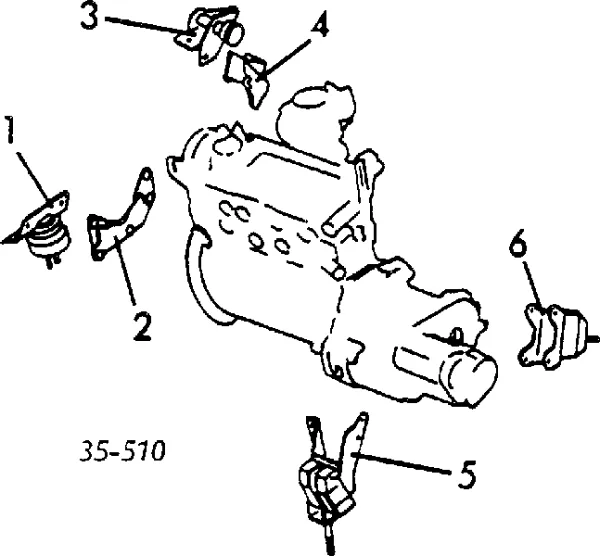 Coxim (suporte) dianteiro de motor GC7639050A Mazda