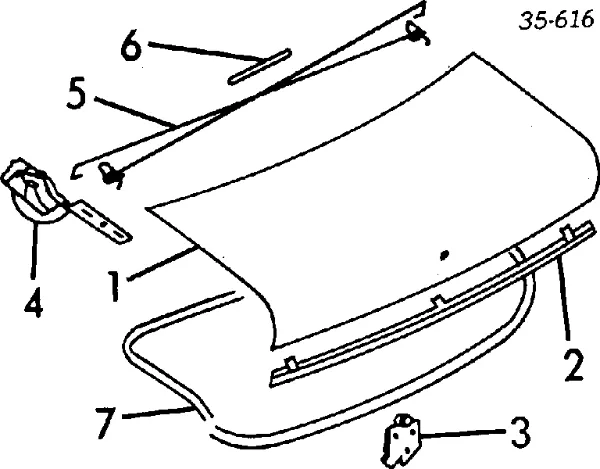Tampa de porta-malas Mazda 323 III