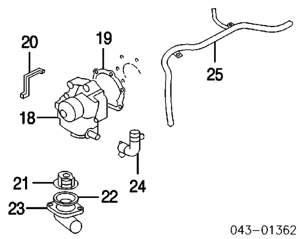 Termostato Subaru Impreza 1 GF