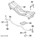 Bucha de estabilizador dianteiro Subaru Forester S11, SG
