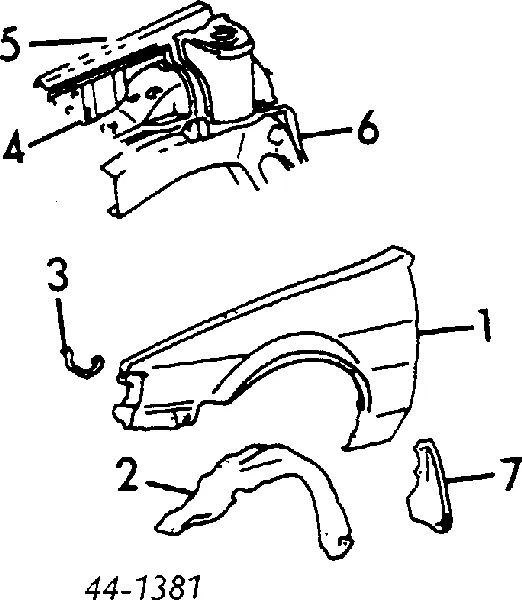 Pára-lama dianteiro direito Toyota Corolla E8