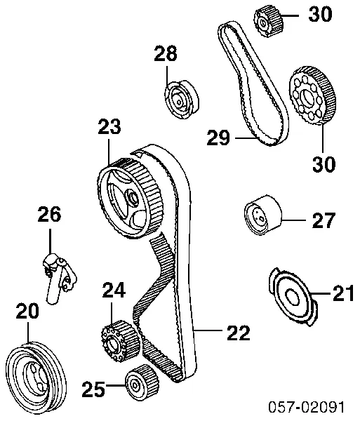 Correia da árvore de equilibração 65YU13 Dongil