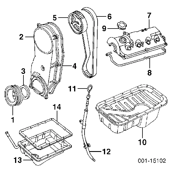 Vedação da árvore distribuidora de motor 94535472 KAP
