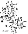 Bucha de estabilizador traseiro Nissan Sunny N13