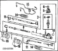 Bota de proteção esquerda do mecanismo de direção (de cremalheira) Nissan Sunny N14
