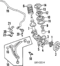 Suporte de amortecedor dianteiro Nissan Sunny B12