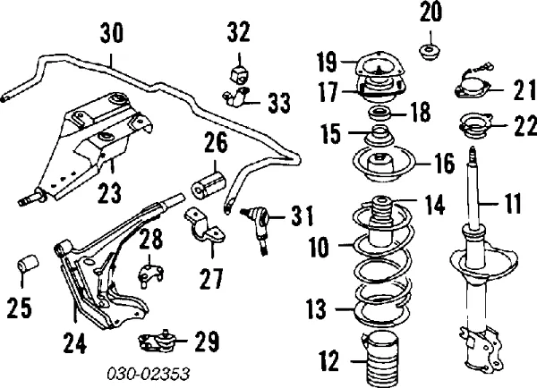 Amortecedor dianteiro direito 290886 Sachs
