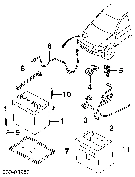 Borne de bateria recarregável (PILHA) 243407F000 Renault (RVI)