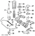Bucha de estabilizador dianteiro Nissan Pathfinder R50