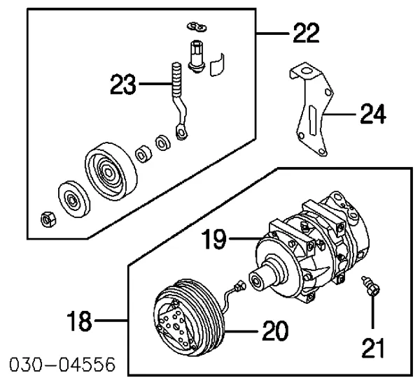 Rolo de reguladora de tensão da correia de transmissão 1192531U02 Nissan/Infiniti
