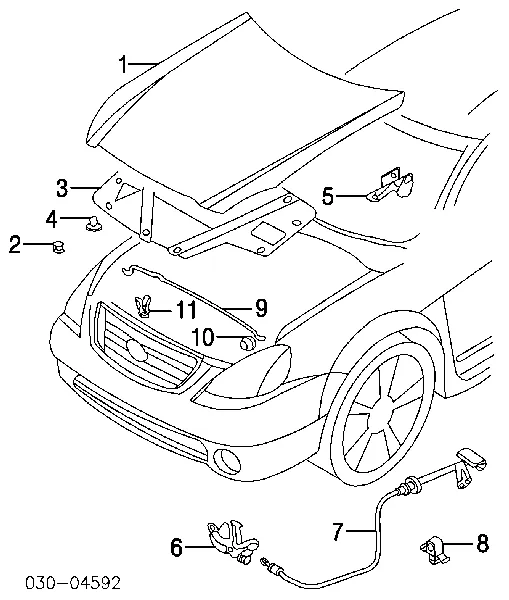 Fecho da capota Nissan Altima L31