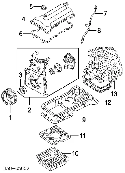 Vedante de tampa de válvulas de motor 132708H300 NIPPON MOTORS