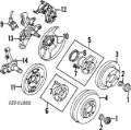 Cubo traseiro Mazda 626 GV