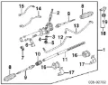 Cremalheira da direção Mazda 323 BG