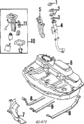 Elemento de turbina da bomba de combustível Alfa Romeo 146 930