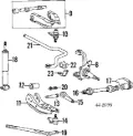 Braço oscilante superior esquerdo/direito de suspensão dianteira Toyota Hilux N