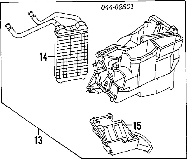 Radiador de forno (de aquecedor) 8710789116 Toyota
