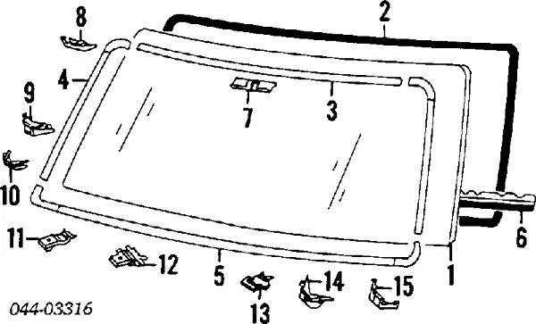 Pára-brisas 561118914883 Toyota