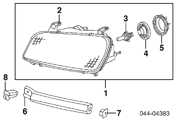 Luz direita 8111042060 Toyota
