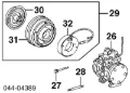 Compressor de aparelho de ar condicionado Toyota Avensis T22