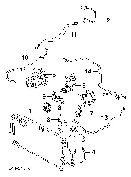 Acoplamento (bobina magnética) do compressor de aparelho de ar condicionado Toyota Land Cruiser 80